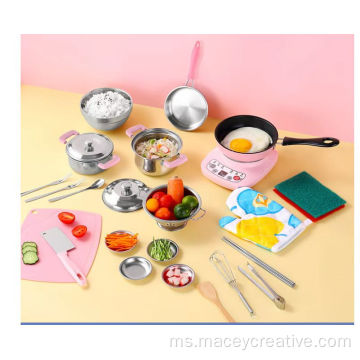 Utensil Houseware Bowl Set Steel Kids Tempat Dapur Tali Tahan Karat